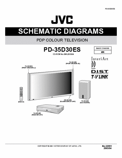 JVC PD-35D30ES PDP Colour Television